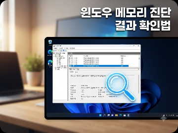 윈도우 메모리 진단 결과는 어디서 볼까요