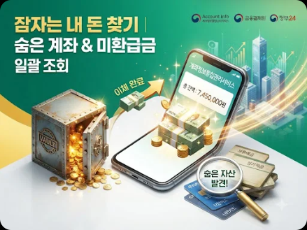 휴면계좌 한 번에 찾기, 통합조회로 숨은 돈 확인