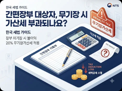 간편장부 대상자가 장부 안 쓰면 가산세가 붙을까?